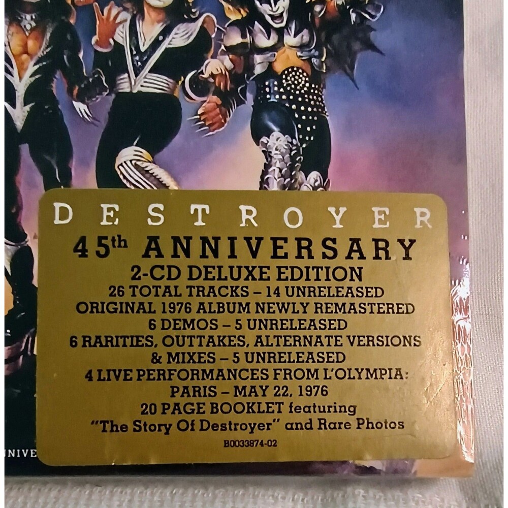 Kiss Destroyer 45th Anniversary Deluxe Limited Remastered 2LP Color Vinyl BNIB